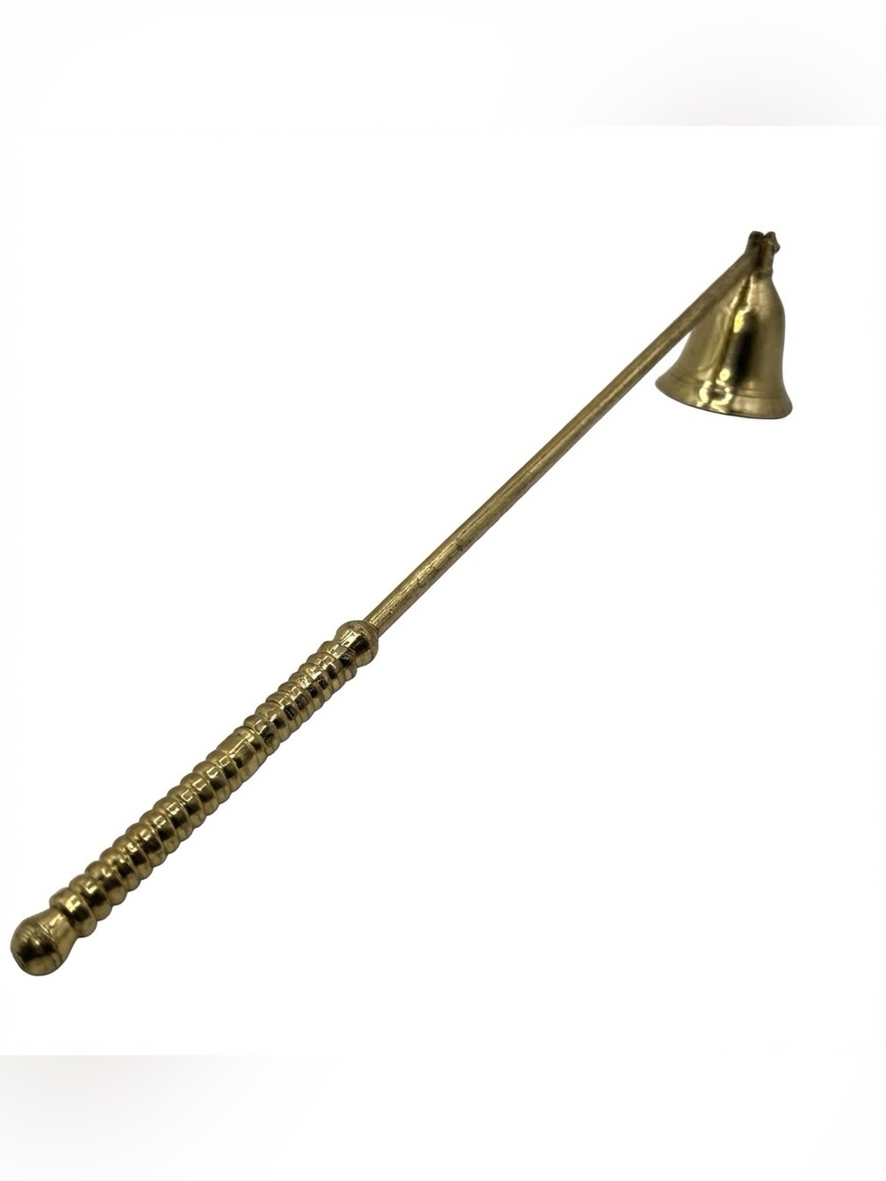 Vintage Solid Brass Candle Snuffer Extinguisher Long Handled Decor